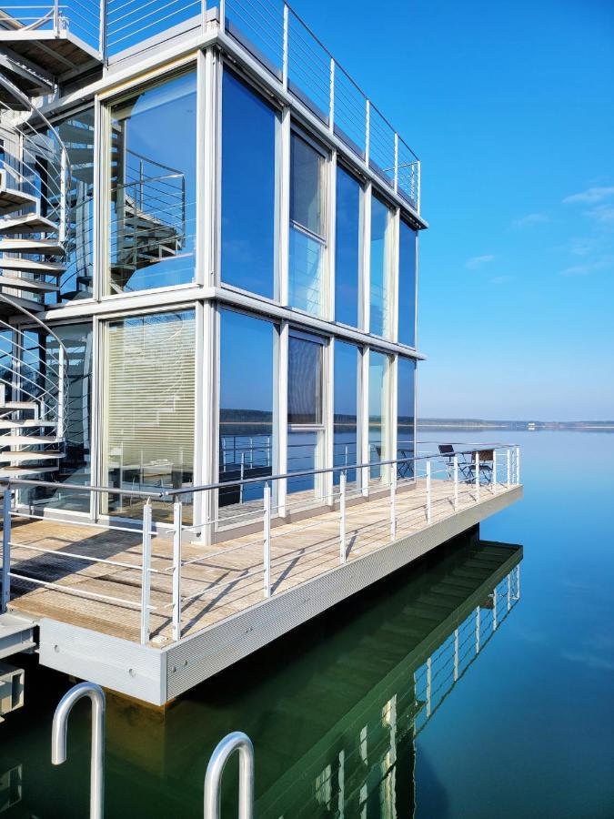 Schwimmende Ferienwohnung Sundowner Elsterheide Bagian luar foto